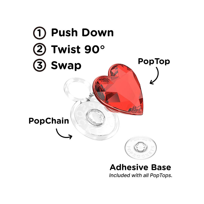 Crystal Heart Rosso &mdash;  PopTop image number 1